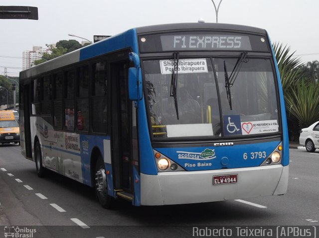 Viação Paratodos > São Jorge > Metropolitana São Paulo > Mobibrasil 6 3793 na cidade de São Paulo, São Paulo, Brasil, por Roberto Teixeira. ID da foto: 1482649.