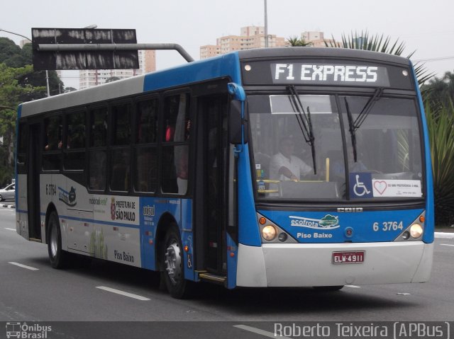 Viação Paratodos > São Jorge > Metropolitana São Paulo > Mobibrasil 6 3764 na cidade de São Paulo, São Paulo, Brasil, por Roberto Teixeira. Número da foto: #1482617.