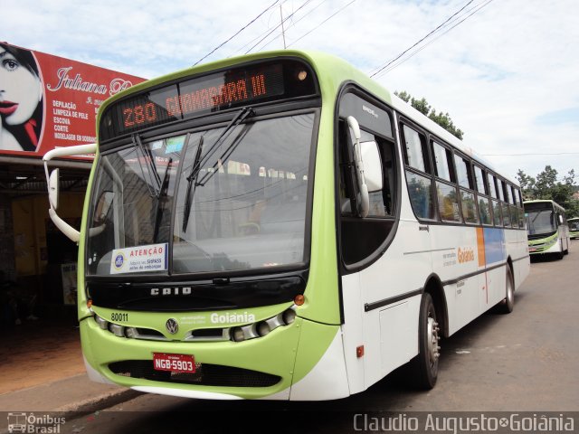 Leste Transportes 80011 na cidade de Goiânia, Goiás, Brasil, por Vicente Pinto Moreira. Número da foto: #1482424.