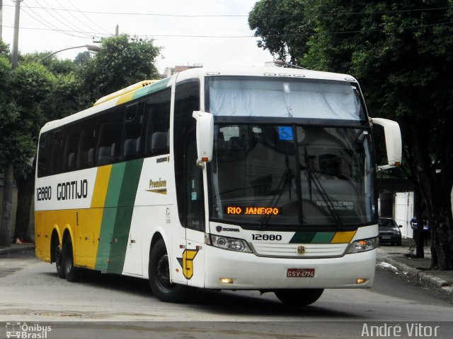 Empresa Gontijo de Transportes 12880 na cidade de Rio de Janeiro, Rio de Janeiro, Brasil, por André Vitor  Silva dos Santos. Número da foto: #1481327.