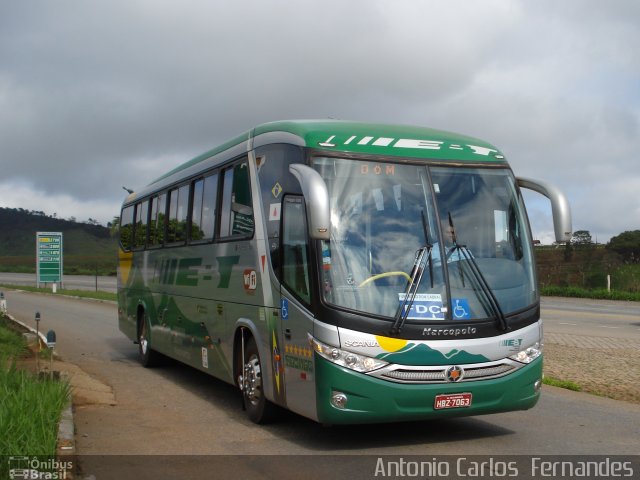 EBT - Expresso Biagini Transportes 7063 na cidade de João Monlevade, Minas Gerais, Brasil, por Antonio Carlos Fernandes. Número da foto: #1481378.