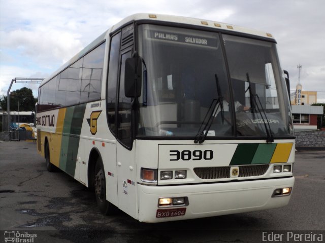 Empresa Gontijo de Transportes 3890 na cidade de Feira de Santana, Bahia, Brasil, por Eder Pereira. ID da foto: 1480975.