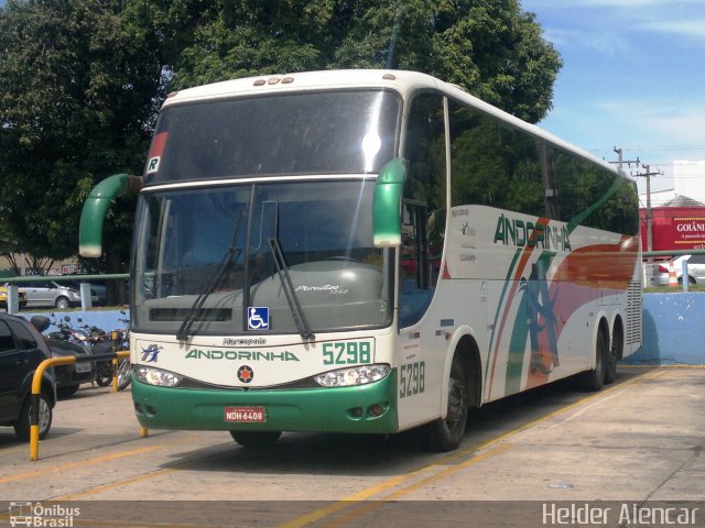 Empresa de Transportes Andorinha 5298 na cidade de Goiânia, Goiás, Brasil, por Helder Alencar. ID da foto: 1483765.