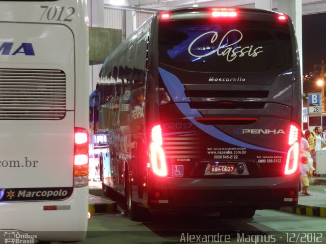 Empresa de Ônibus Nossa Senhora da Penha 52017 na cidade de Rio de Janeiro, Rio de Janeiro, Brasil, por Alexandre  Magnus. Número da foto: #1485221.