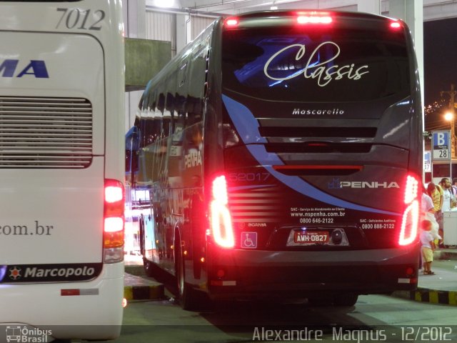 Empresa de Ônibus Nossa Senhora da Penha 52017 na cidade de Rio de Janeiro, Rio de Janeiro, Brasil, por Alexandre  Magnus. ID da foto: 1485221.