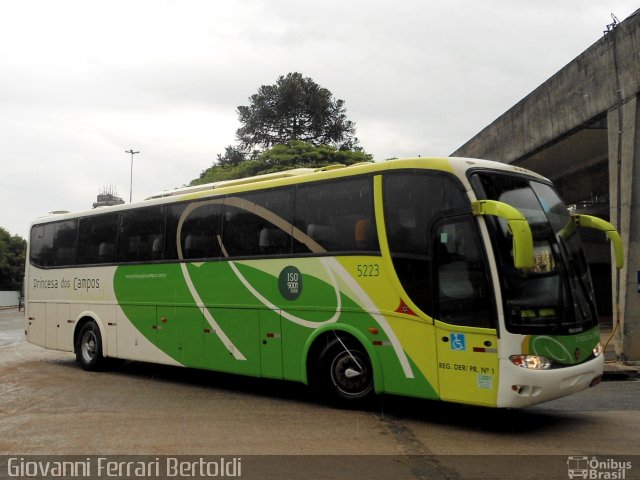 Expresso Princesa dos Campos 5223 na cidade de Curitiba, Paraná, Brasil, por Giovanni Ferrari Bertoldi. ID da foto: 1483235.