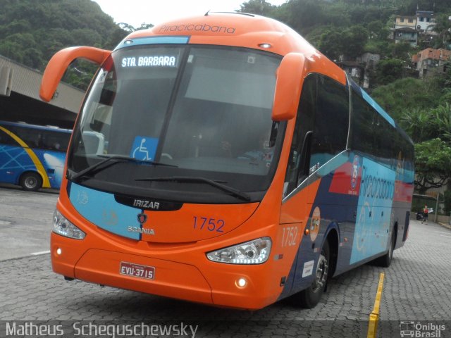 Viação Piracicabana 1752 na cidade de Santos, São Paulo, Brasil, por Matheus  Scheguschewsky. Número da foto: #1483810.