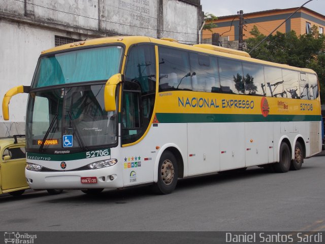 Nacional Expresso 52706 na cidade de Santos, São Paulo, Brasil, por Daniel Santos Sardi. ID da foto: 1483401.