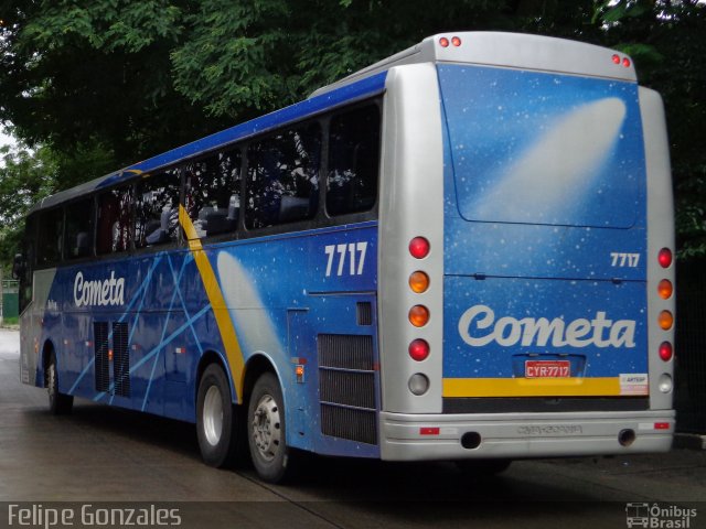 Viação Cometa 7717 na cidade de São Paulo, São Paulo, Brasil, por Felipe Gonzales. ID da foto: 1484018.