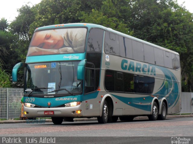 Viação Garcia 6039 na cidade de Curitiba, Paraná, Brasil, por Patrick  Luis Aifeld. Número da foto: #1485397.