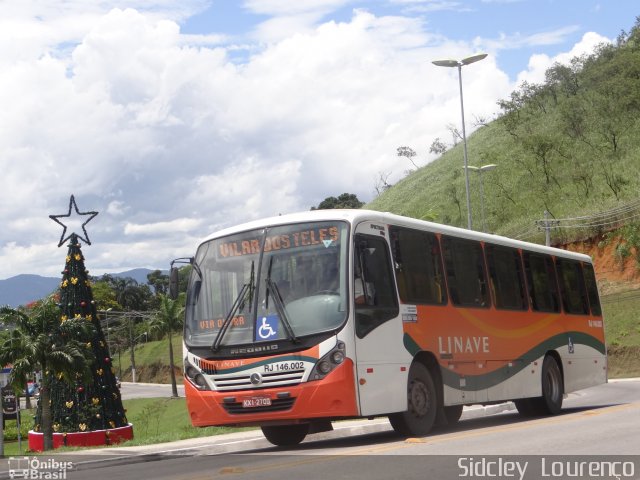 Linave Transportes RJ 146.002 na cidade de Queimados, Rio de Janeiro, Brasil, por Sidcley Lourenço. Número da foto: #1486446.