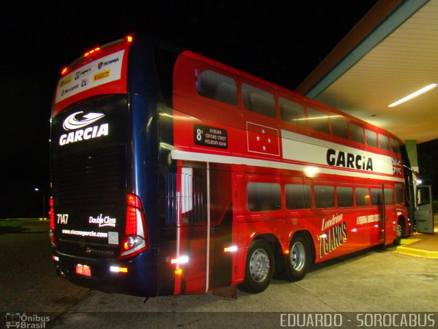 Viação Garcia 7147 na cidade de Santa Cruz do Rio Pardo, São Paulo, Brasil, por EDUARDO - SOROCABUS. Número da foto: #1485627.