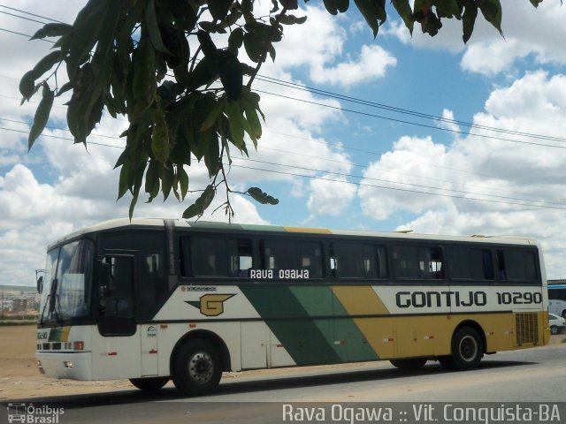 Empresa Gontijo de Transportes 10290 na cidade de Vitória da Conquista, Bahia, Brasil, por Rava Ogawa. ID da foto: 1485567.