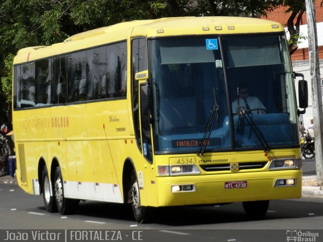 Viação Itapemirim 45343 na cidade de Fortaleza, Ceará, Brasil, por João Victor. ID da foto: 1485322.