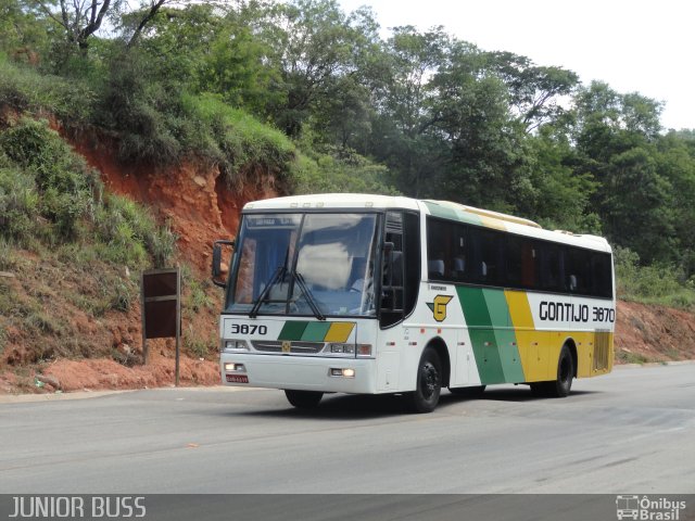 Empresa Gontijo de Transportes 3870 na cidade de Itabira, Minas Gerais, Brasil, por JUNIOR JUNIOR. Número da foto: #1487958.