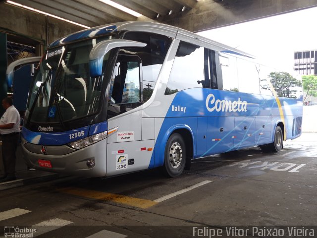 Viação Cometa 12305 na cidade de São Paulo, São Paulo, Brasil, por Felipe Vitor Paixão Vieira. Número da foto: #1488477.