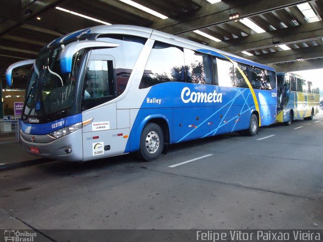 Viação Cometa 12318 na cidade de São Paulo, São Paulo, Brasil, por Felipe Vitor Paixão Vieira. ID da foto: 1488486.