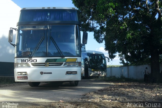 Empresa Gontijo de Transportes 11090 na cidade de Nanuque, Minas Gerais, Brasil, por Acácio Souza. ID da foto: 1487145.