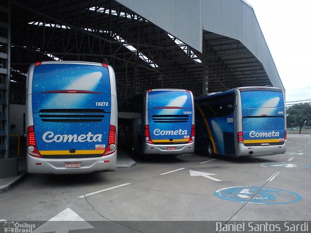 Viação Cometa 12302 na cidade de Praia Grande, São Paulo, Brasil, por Daniel Santos Sardi. ID da foto: 1486684.