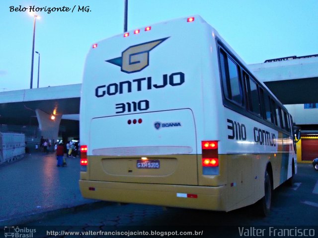 Empresa Gontijo de Transportes 3110 na cidade de Belo Horizonte, Minas Gerais, Brasil, por Valter Francisco. ID da foto: 1490283.