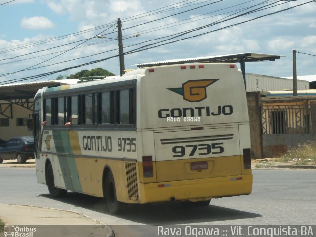 Empresa Gontijo de Transportes 9735 na cidade de Vitória da Conquista, Bahia, Brasil, por Rava Ogawa. ID da foto: 1489216.