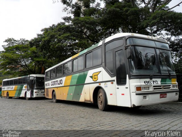 Empresa Gontijo de Transportes 8670 na cidade de Belo Horizonte, Minas Gerais, Brasil, por Krayon Klein. ID da foto: 1490463.