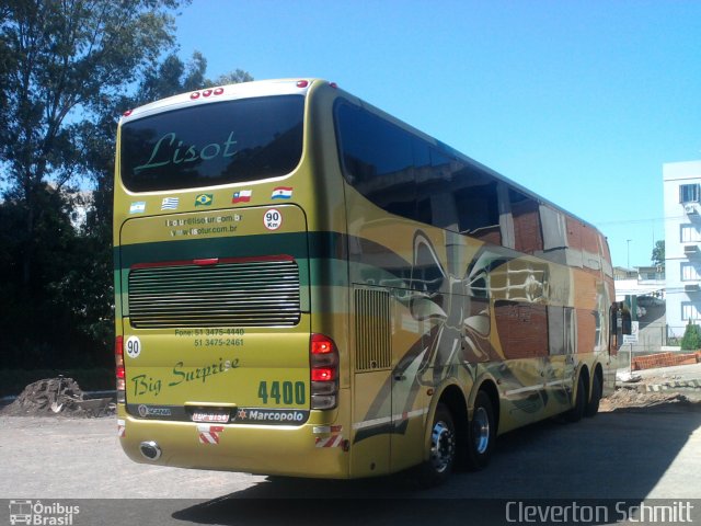 Lisotur Turismo 4400 na cidade de Santa Maria, Rio Grande do Sul, Brasil, por Cleverton Schmitt. Número da foto: #1490135.
