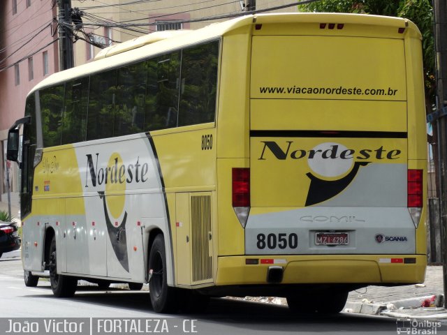 Viação Nordeste 8050 na cidade de Fortaleza, Ceará, Brasil, por João Victor. ID da foto: 1490362.