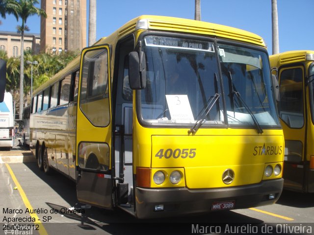 Viação Itapemirim 40055 na cidade de Aparecida, São Paulo, Brasil, por Marco Aurélio de Oliveira. ID da foto: 1489387.