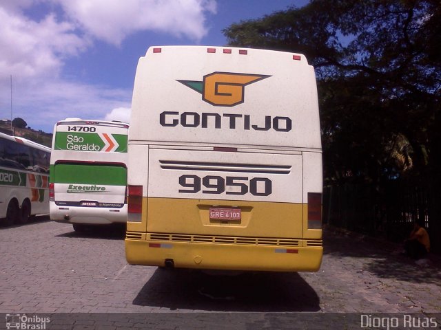 Empresa Gontijo de Transportes 9950 na cidade de Belo Horizonte, Minas Gerais, Brasil, por Diogo Ruas. ID da foto: 1490018.