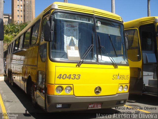 Viação Itapemirim 40433 na cidade de Aparecida, São Paulo, Brasil, por Marco Aurélio de Oliveira. ID da foto: 1489383.