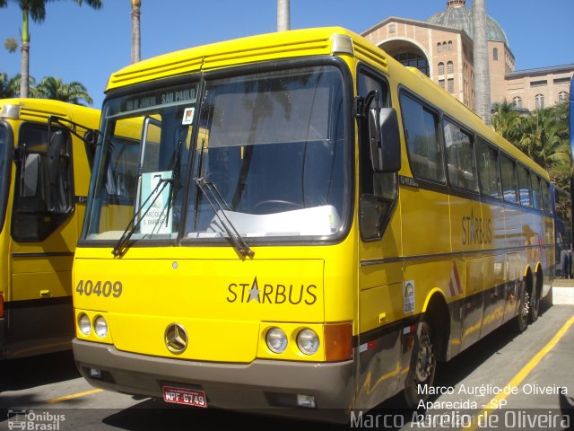 Viação Itapemirim 40409 na cidade de Aparecida, São Paulo, Brasil, por Marco Aurélio de Oliveira. Número da foto: #1489379.
