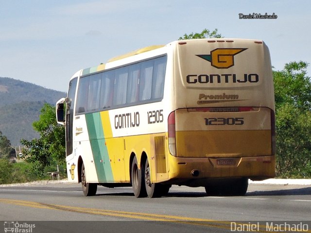 Empresa Gontijo de Transportes 12305 na cidade de Jequié, Bahia, Brasil, por Daniel  Machado. Número da foto: #1492614.