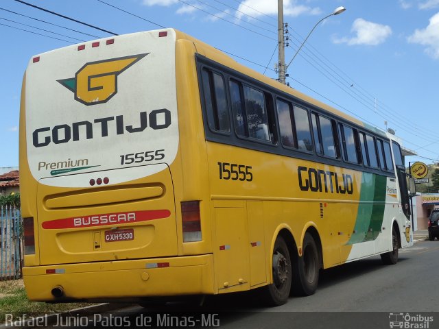 Empresa Gontijo de Transportes 15555 na cidade de Patrocínio, Minas Gerais, Brasil, por RAFAEL  JUNIO FONSECA. ID da foto: 1491457.