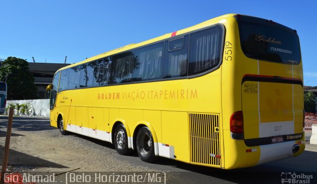 Viação Itapemirim 5519 na cidade de Rio de Janeiro, Rio de Janeiro, Brasil, por Giovanini Mendes do Carmo. ID da foto: 1493248.