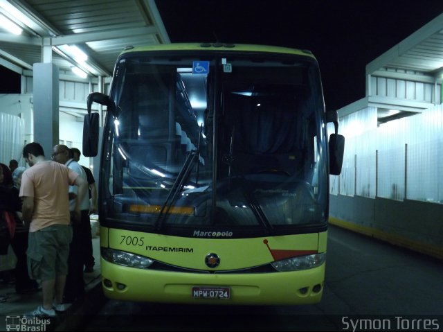 Viação Itapemirim 7005 na cidade de Belo Horizonte, Minas Gerais, Brasil, por Symon Torres. Número da foto: #1493091.