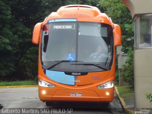 Viação Piracicabana 1682 na cidade de São Paulo, São Paulo, Brasil, por Gilberto Martins. Número da foto: #1495123.