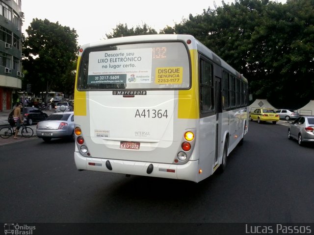 Real Auto Ônibus A41364 na cidade de Rio de Janeiro, Rio de Janeiro, Brasil, por Lucas Passos. Número da foto: #1495869.