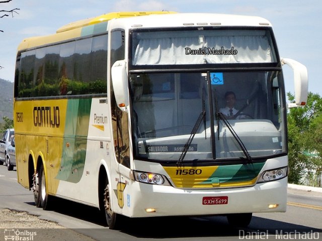 Empresa Gontijo de Transportes 11580 na cidade de Jequié, Bahia, Brasil, por Daniel  Machado. ID da foto: 1497296.