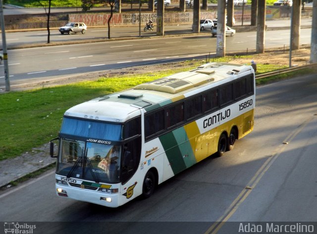 Empresa Gontijo de Transportes 15850 na cidade de Belo Horizonte, Minas Gerais, Brasil, por Adão Raimundo Marcelino. ID da foto: 1497874.