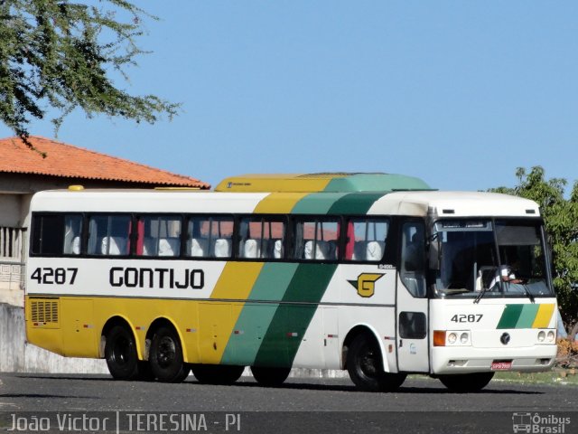 Empresa Gontijo de Transportes 4287 na cidade de Teresina, Piauí, Brasil, por João Victor. ID da foto: 1497022.