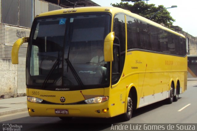 Viação Itapemirim 5805 na cidade de Rio de Janeiro, Rio de Janeiro, Brasil, por André Luiz Gomes de Souza. Número da foto: #1496585.