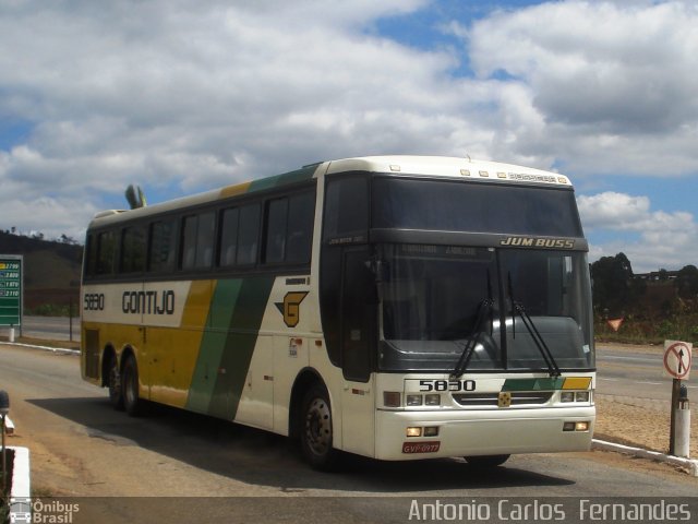 Empresa Gontijo de Transportes 5830 na cidade de João Monlevade, Minas Gerais, Brasil, por Antonio Carlos Fernandes. ID da foto: 1497177.