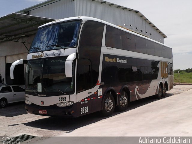 WD Transportes Turísticos 9858 na cidade de Presidente Prudente, São Paulo, Brasil, por Adriano Caldeiran. ID da foto: 1497365.