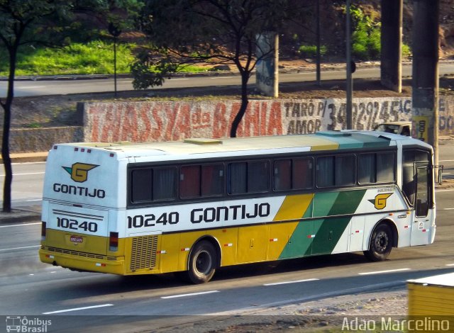 Empresa Gontijo de Transportes 10240 na cidade de Belo Horizonte, Minas Gerais, Brasil, por Adão Raimundo Marcelino. Número da foto: #1497851.