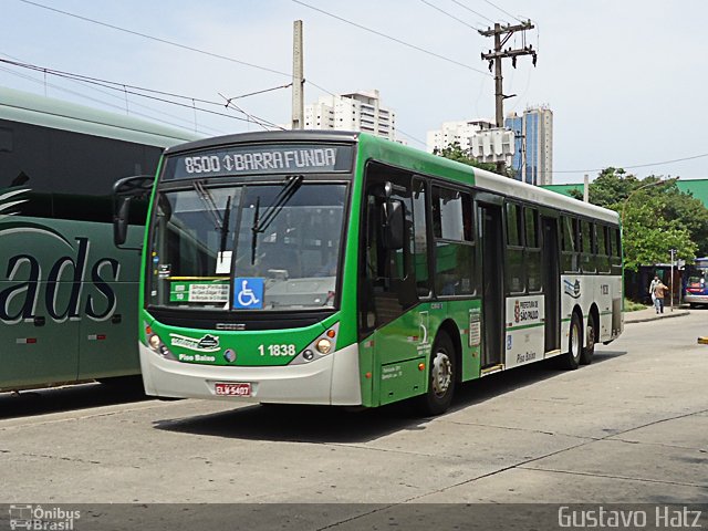 Viação Santa Brígida 1 1838 na cidade de São Paulo, São Paulo, Brasil, por Gustavo Hatzlhoffer Ferreira. Número da foto: #1496432.