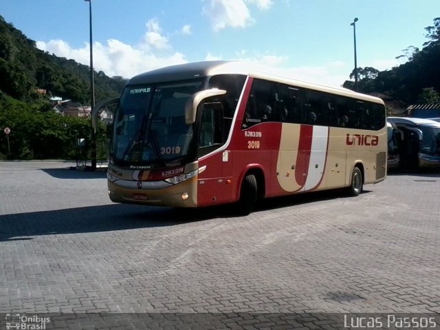 Transportes Única Petrópolis RJ 163.019 na cidade de Petrópolis, Rio de Janeiro, Brasil, por Lucas Passos. ID da foto: 1498382.