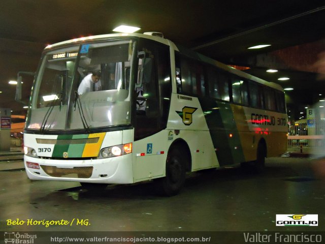Empresa Gontijo de Transportes 3170 na cidade de Belo Horizonte, Minas Gerais, Brasil, por Valter Francisco. Número da foto: #1499353.