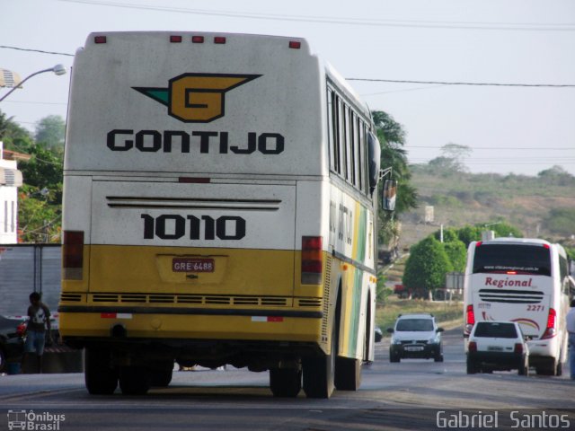 Empresa Gontijo de Transportes 10110 na cidade de Santa Bárbara, Bahia, Brasil, por Gabriel  Santos-ba. ID da foto: 1498391.