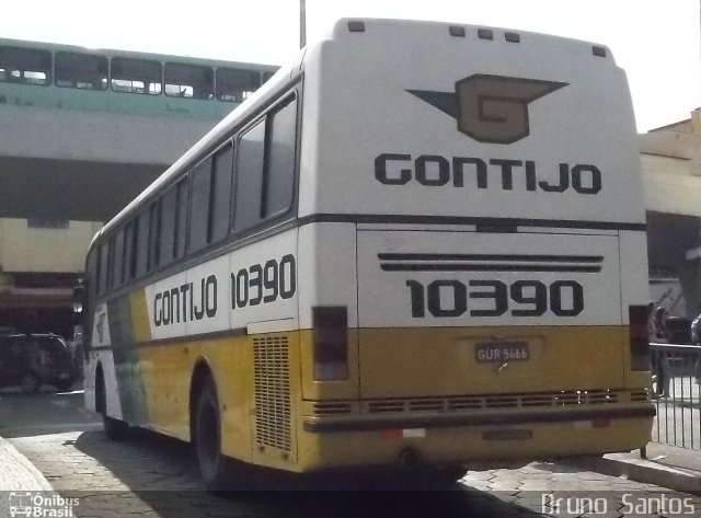 Empresa Gontijo de Transportes 10390 na cidade de Belo Horizonte, Minas Gerais, Brasil, por Bruno Santos. ID da foto: 1498252.